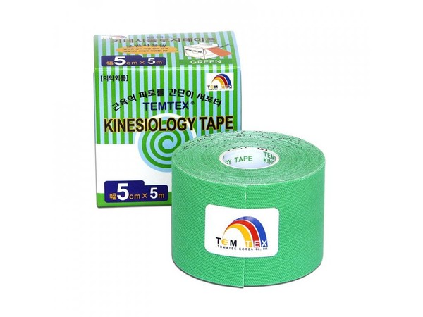 TEMTEX kinesio tape Classic, zelená tejpovací páska 5cm x 5m