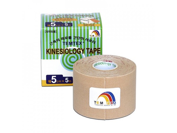 TEMTEX kinesio tape Tourmaline, béžová tejpovací páska 5cm x 5m