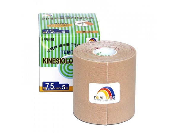 TEMTEX kinesio tape Classic, béžová tejpovací páska 7,5cm x 5m