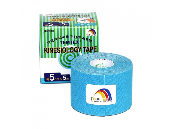 TEMTEX kinesio tape Classic, modrá tejpovací páska 5cm x 5m