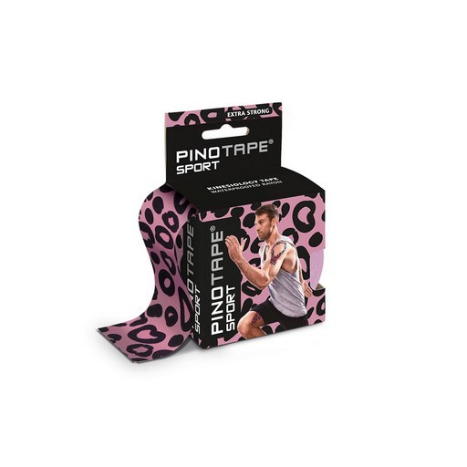 PINOTAPE® Sport, Růžový leopard, 5 cm x 5 m