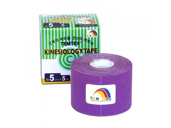 TEMTEX kinesio tape Tourmaline, fialová tejpovací páska 5cm x 5m