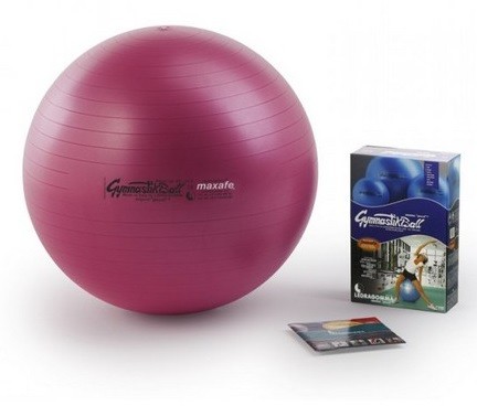 PEZZI GymBall MAX 65 cm, míč, růžový, krabička