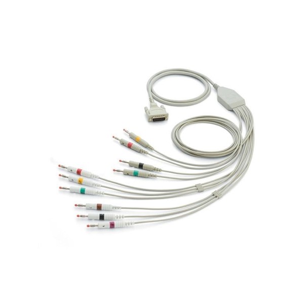 EKG kabel (HP) vcelku, 10 svodů - banánky