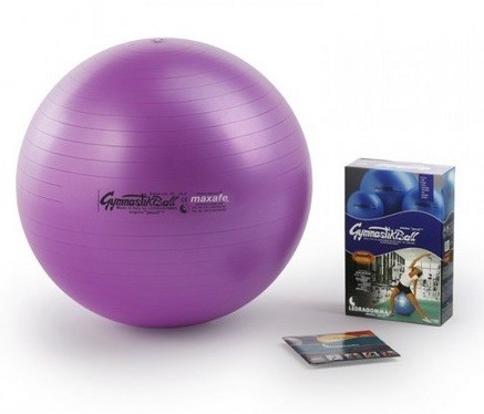 PEZZI GymBall MAX 65 cm, míč, fialový, krabička