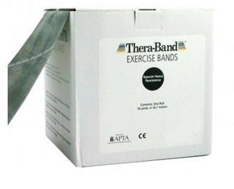 Thera-Band posilovací guma 45,5 m, černá, speciálně silná