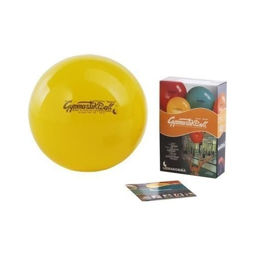 PEZZI GymBall 42 cm, míč, žlutý, krabička