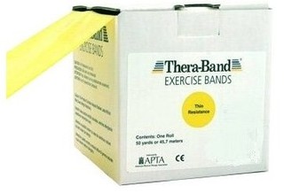 Thera-Band posilovací guma 45,5 m, žlutá, slabá