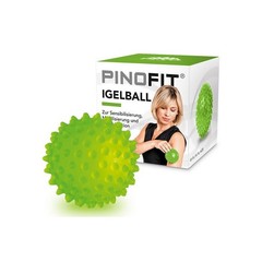 PINOFIT® míček ježek, limetkový, transparentní, 9 cm