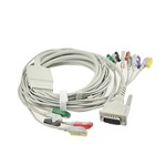 EKG kabel (HP) vcelku, 10 svodů - kleštičky